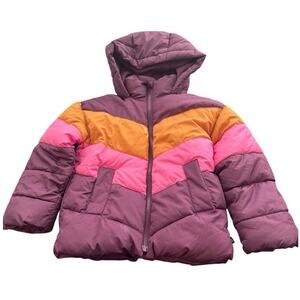 Gap Kids Puffer Jacket in Purple, Pink, and Orange - Size XS